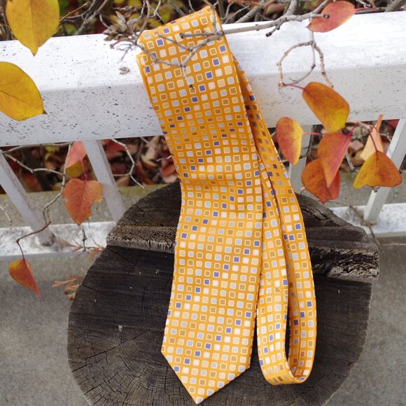 Portia !00% Silk Men's Tie - Picture 5 of 5